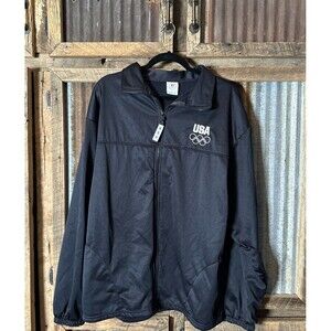 Team USA Olympic Committee Warm Up Track Jacket Size XXL Full‎ Zip